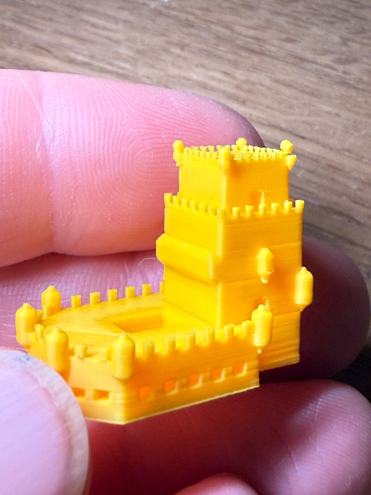 Prototype miniature d’une tour portugaise imprimé en 3D